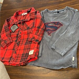 Superman baby cotton on shirts